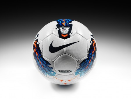 Nike White Blue Orange And Black Soccer Ball