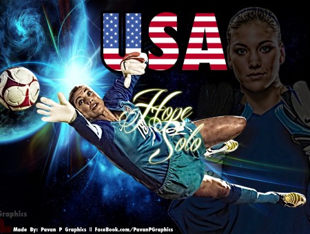 Hope Solo Usa Poster