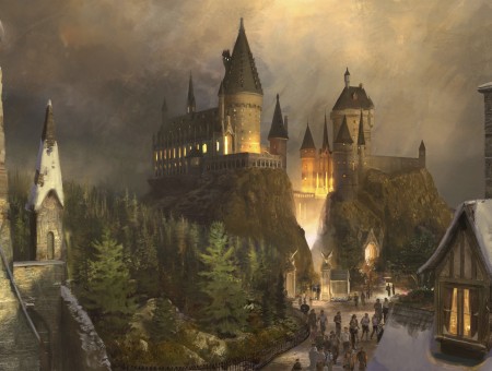 Grey Castle Illustration