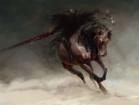 Horse Rider Painting