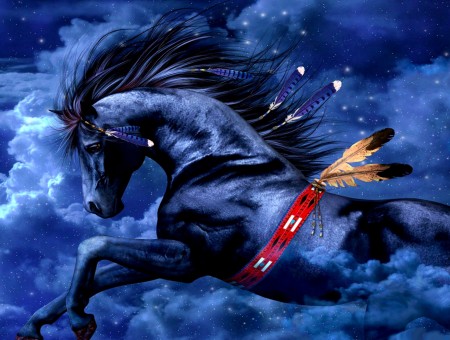 Black Horse Illustration