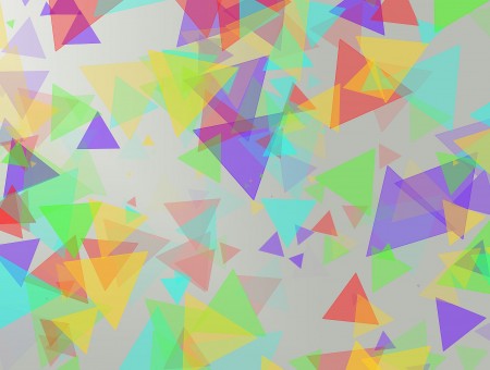 Purple Yellow And Red Triangles Illustration