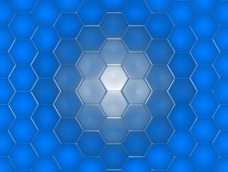 Grey Hexagon Shape