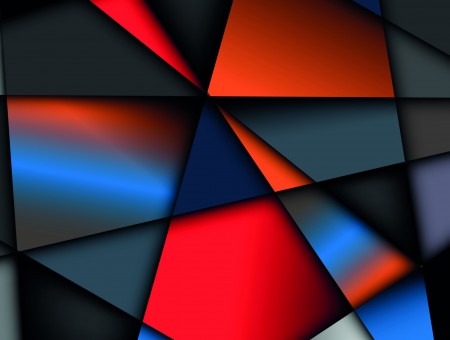 Black Grey Red And Orange Abstract Wallpaper