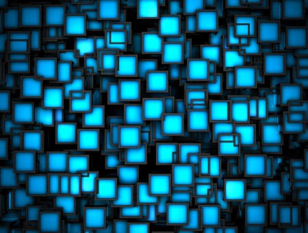Blue And Black Abstract Art