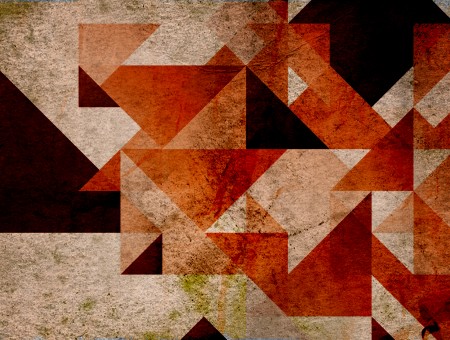 Brown And Orange Geometrical Pattern
