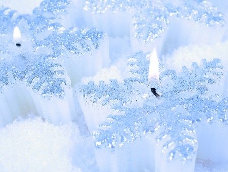 Snow Flake Candle