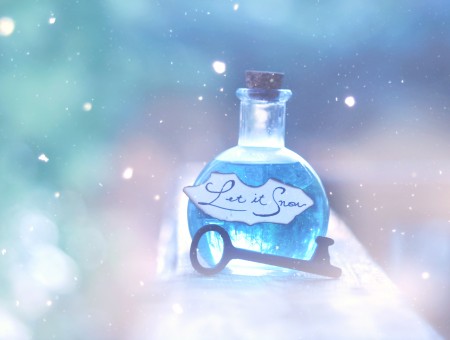 Clear Glass Potion Bottle