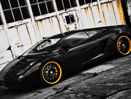 Black Lamborghini Gallardo Noctis