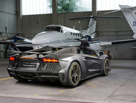 Grey Lamborghini Reventon