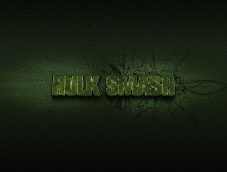Hulk Smash Green Text