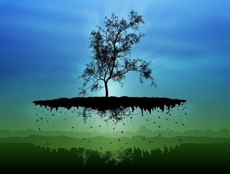 Floating Tree Graphic