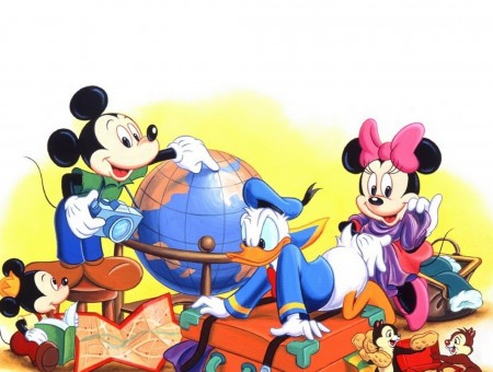 Mickey And Minnie Mouse Illustrations