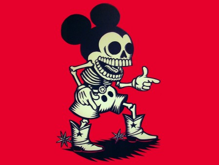Skeleton Mickey Mouse