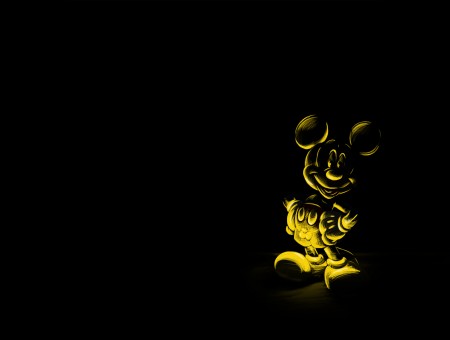 Mickey Mouse Yellow Drawing