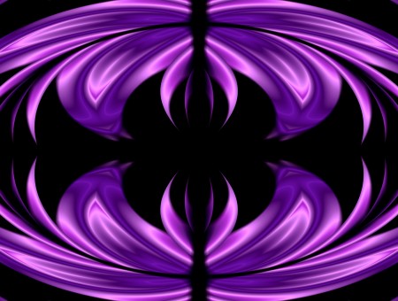 Purple And Black Mirror Illusion Photography