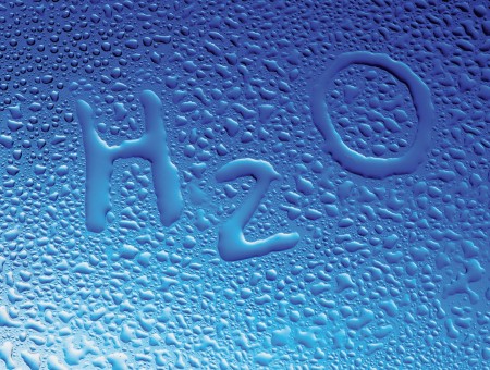 H20 Water Text