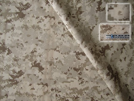 Beige And Brown Camouflage Textile