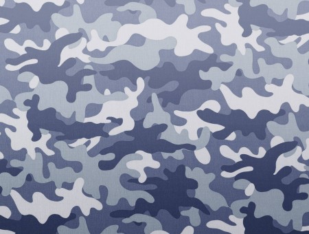 Blue White And Black Camouflage