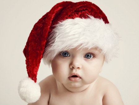 Baby's Red Santa Hat