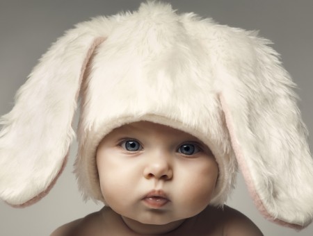 Baby's White Rabbit Hat