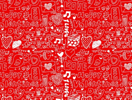 Happy Valentines Love Illustration