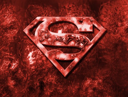 White And Brown Superman Emblem