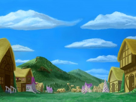Residence Area Animated Illustration
