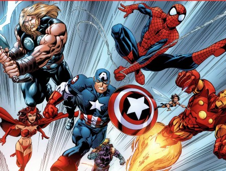 The Avengers Marvel Illustration