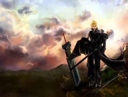 Yellow Haired Male Final Fantasy Character