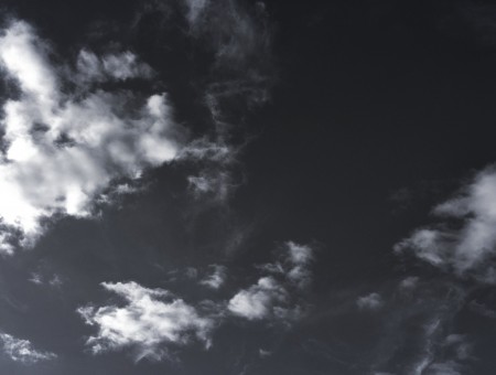 Grayscale Photo Of Cloudy Sky