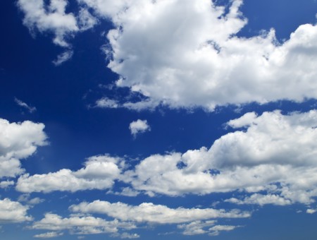 White Cloudy Blue Sky At Daytime