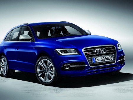 Blue Audi Car