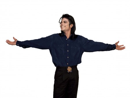 Michael Jackson With Arms Wide Open