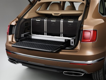Black And Grey Car Luggage Compartment