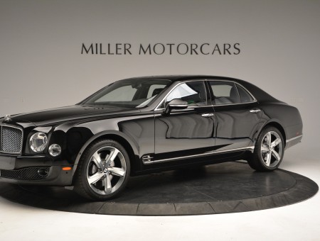 Black Bentley Sedan Miller Motorcars Ad