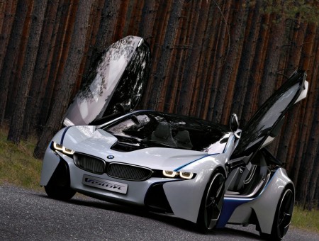 BMW i8 Silver With Black