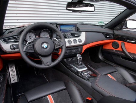 Black And Red BMW Car Ac Control Panel