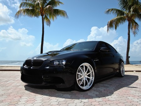 Black BMW M6 Parked