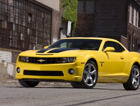 Yellow Chevrolet Sports Coupe