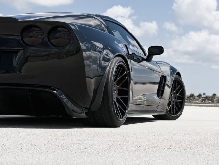 Black Corvette Sports Car