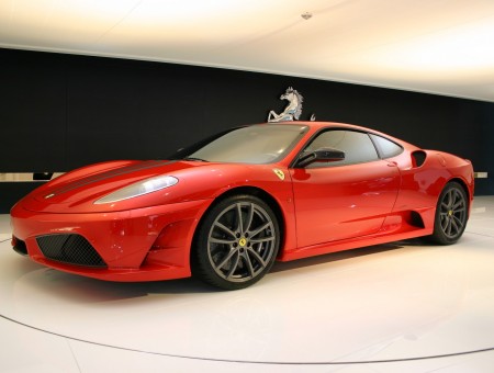 Red Ferrari Sports Coupe