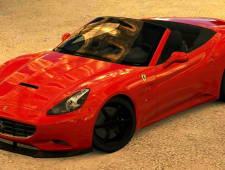 Red Ferrari Coupe Figurine