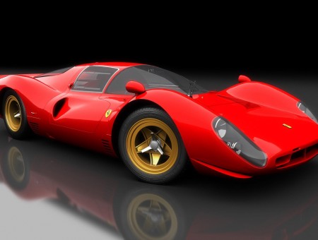 Red Ferrari Sports Die Cast Car