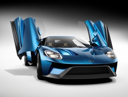 Blue Sports Car
