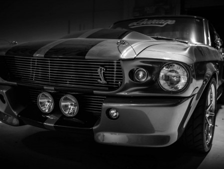 Black And Grey Ford Mustang Eleanor Fastback