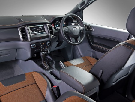 Gray Vehicle Interior