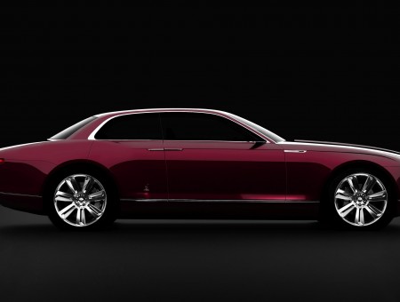 Maroon And Silver Coupe