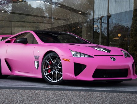 Pink Lexus Sport Car