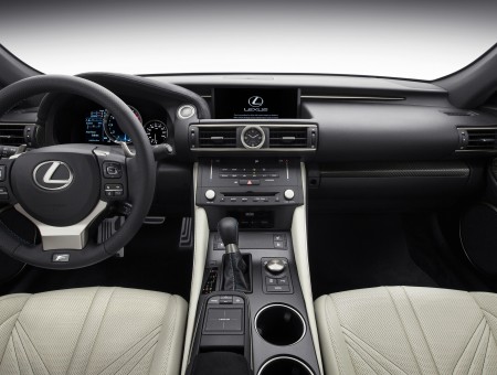 Lexus Car Interior Black Grey